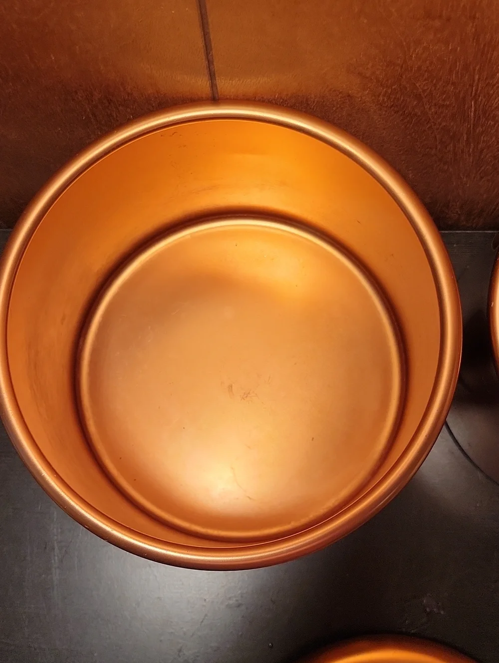 Vintage Mirro Copper Tone Metal Canister Set - 2 Pieces